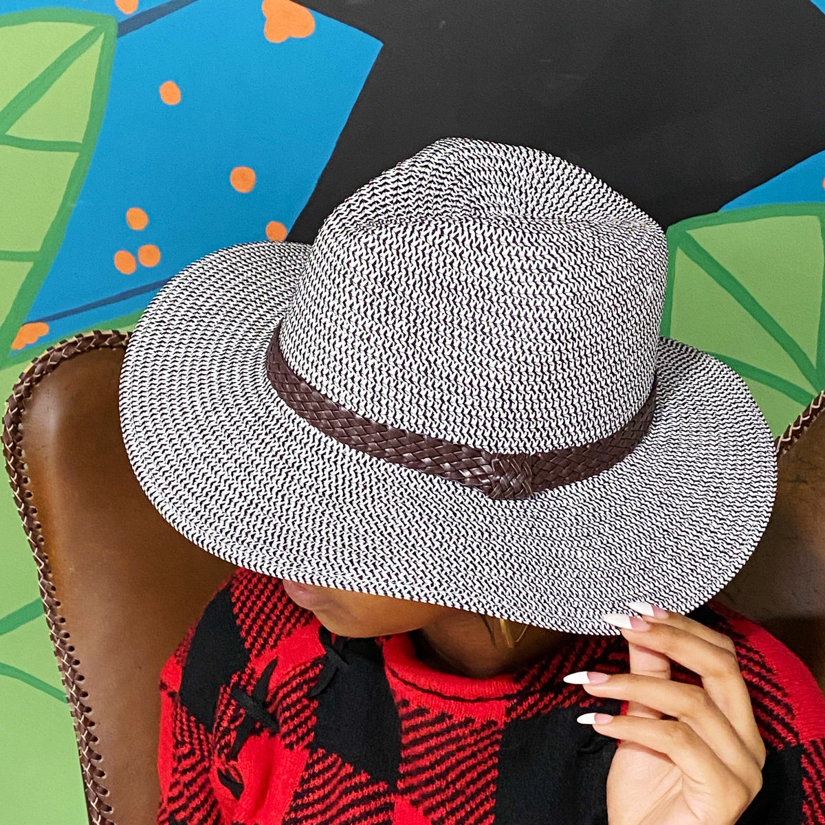 Flätad Panama Fedora