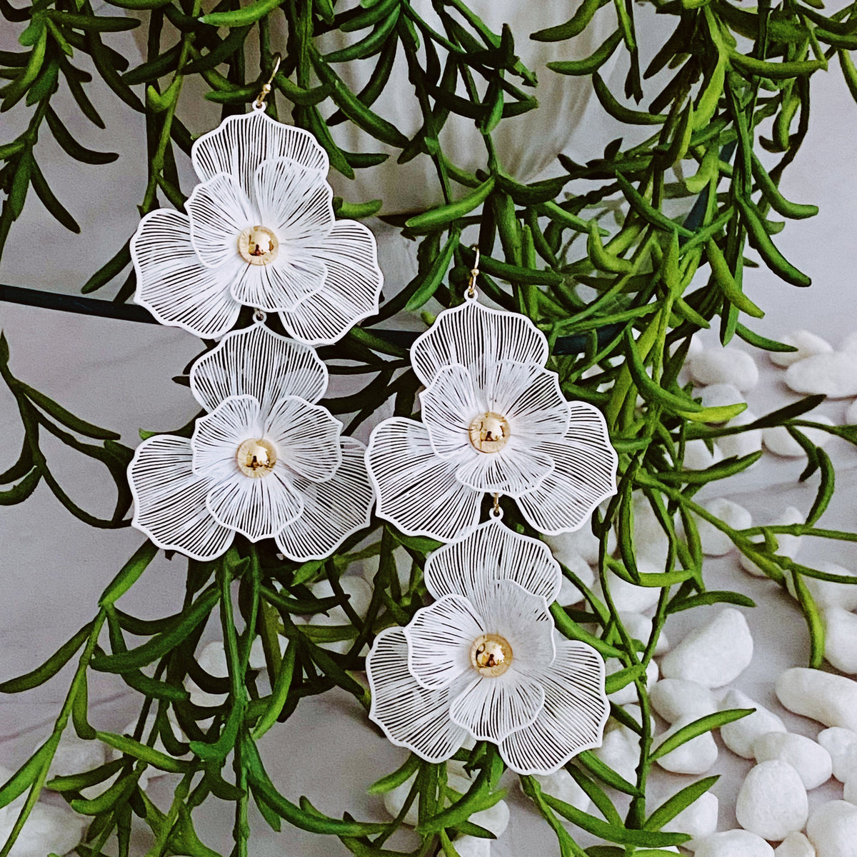 Pendientes Royal Garden Double Bloom