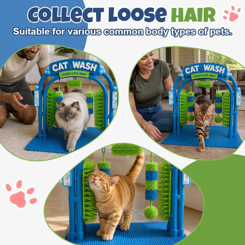 Kattshampo Massageborste Båge
