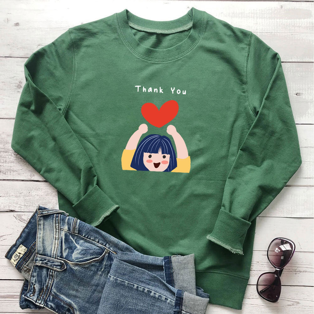 Sweat à capuche long et imprimé « Love »