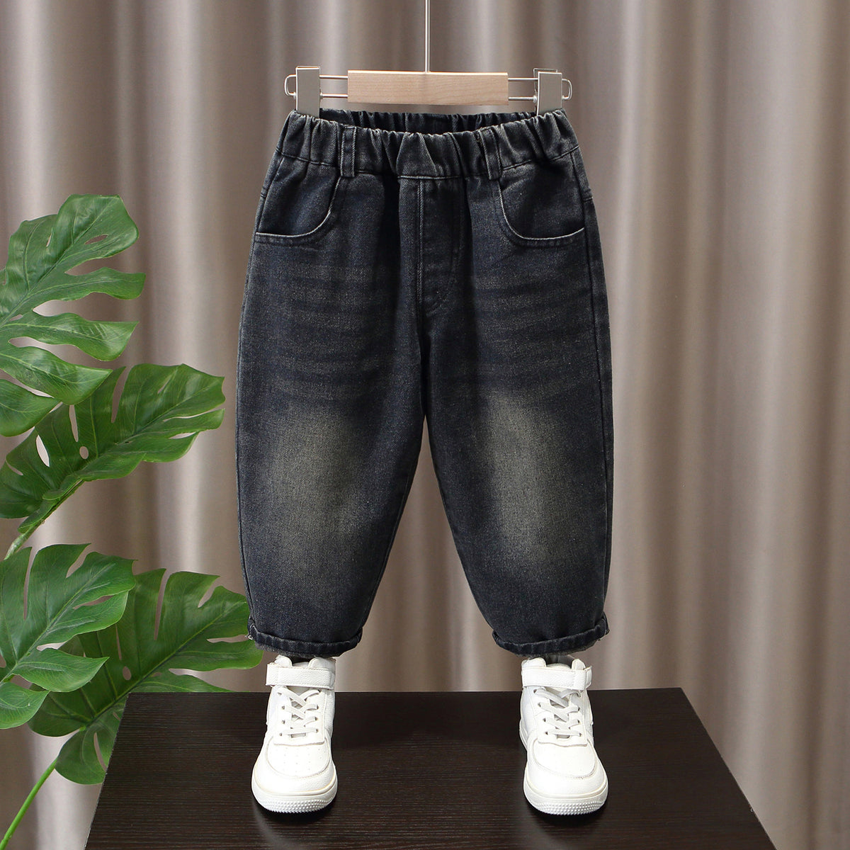 Lediga jeans med raka ben för pojkar