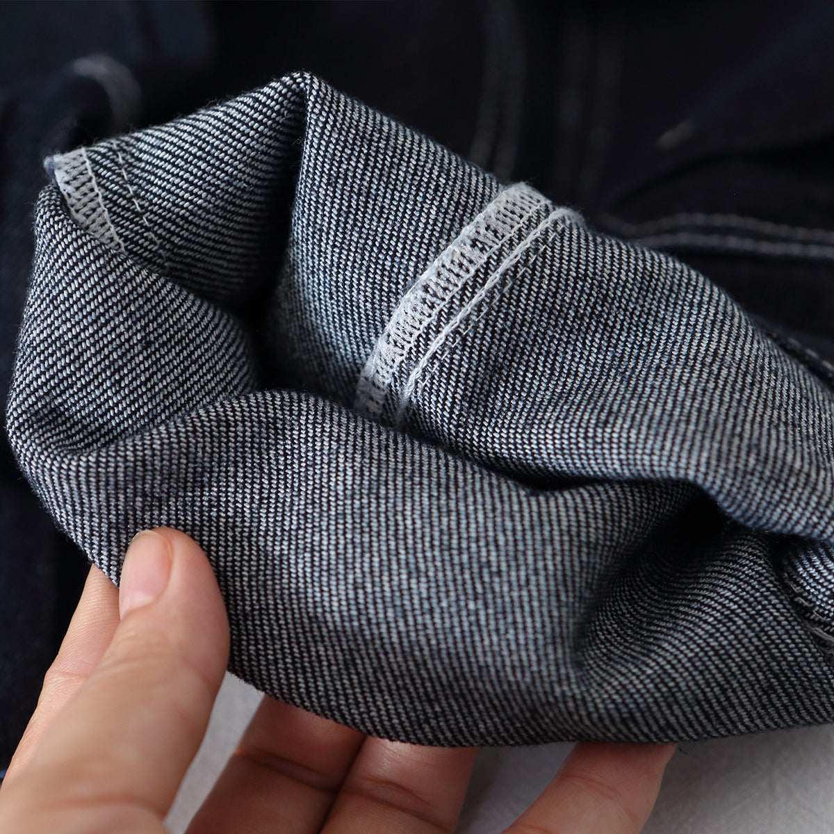 Lösa cargobyxor i denim för pojkar