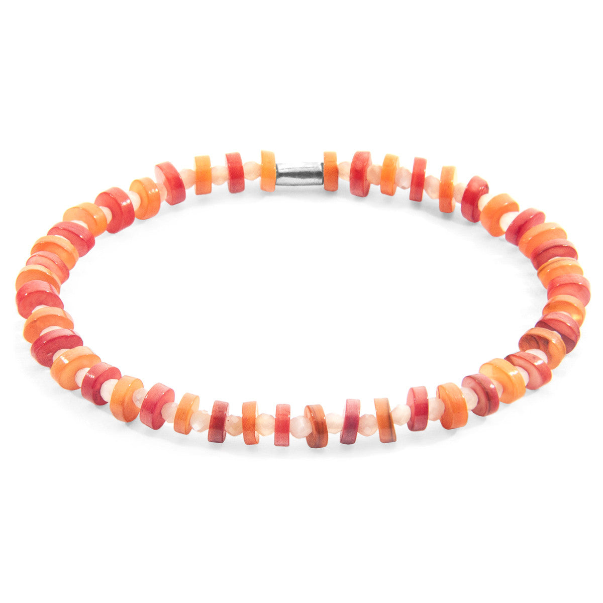 Pulsera FINA de plata Orange Alice y concha de agua dulce