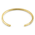 Byron Quarter Rope Wayfarer 9ct Yellow Gold Bangle
