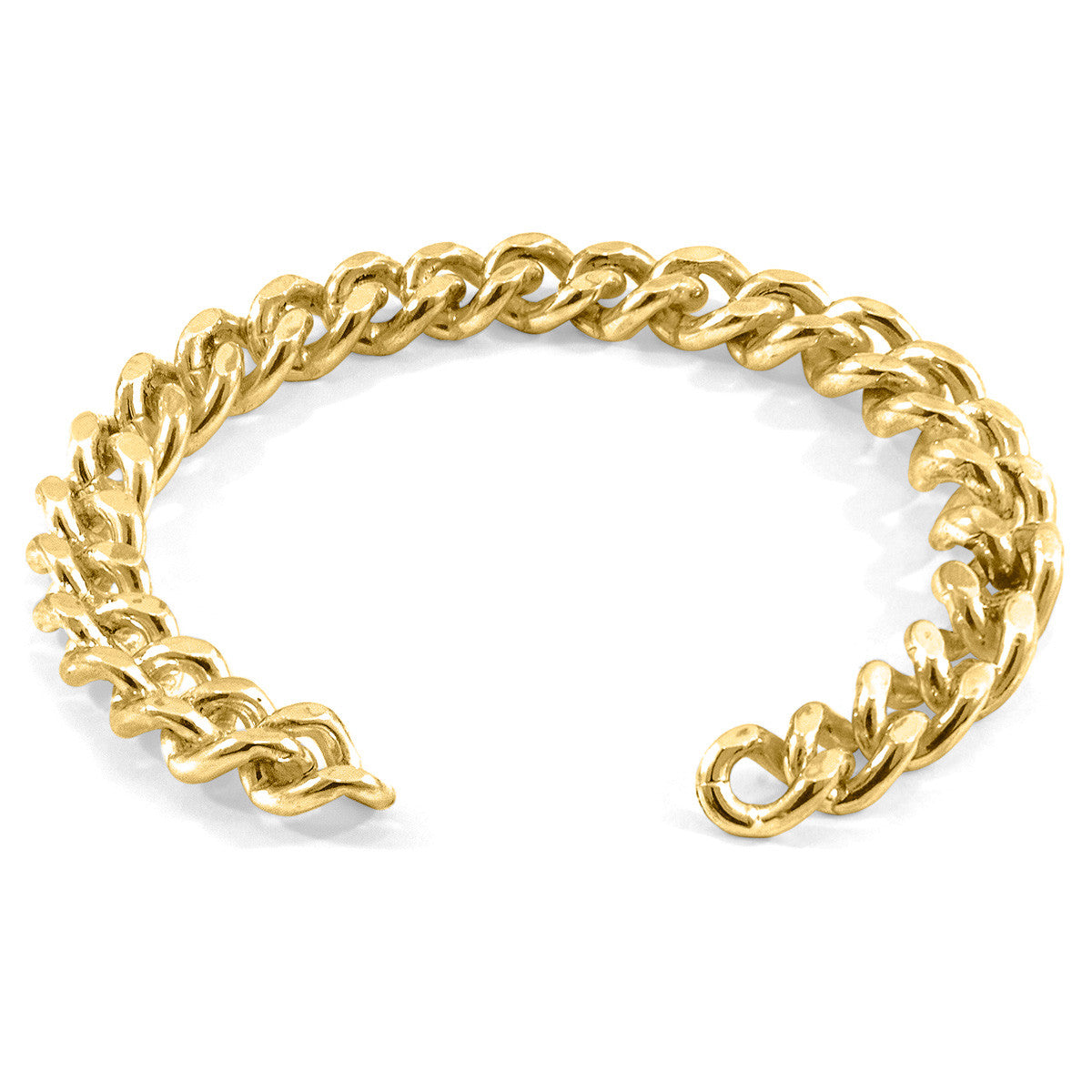 Crossjack Sail kedjearmring i 9 karats guld