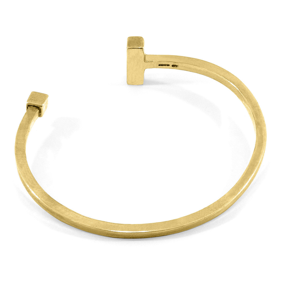 Brazalete Faris Square Midi Wayfarer de oro amarillo de 9 quilates