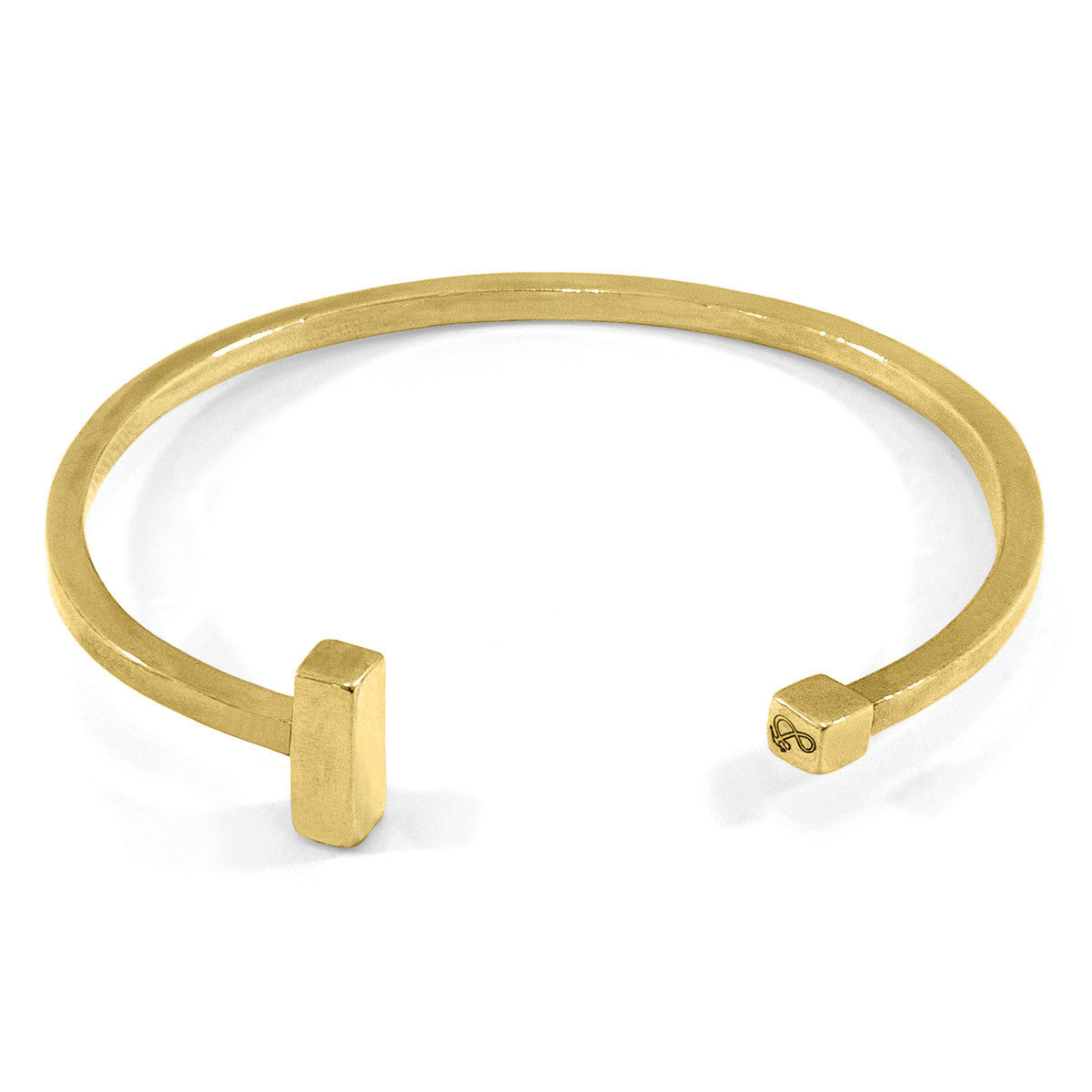 Brazalete Faris Square Midi Wayfarer de oro amarillo de 9 quilates