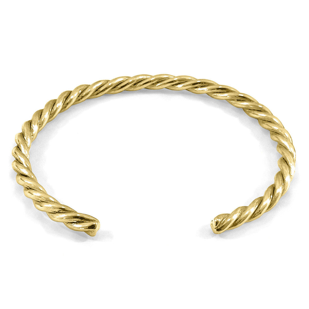 Gammell Full Rope Wayfarer 9ct Yellow Gold Bangle