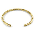 Gammell Full Rope Wayfarer 9ct Yellow Gold Bangle