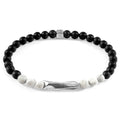 Pulsera de howlita blanca y plata Orinoco