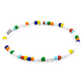 Pulsera SKINNY de Plata Jack y Cristal - Blanco - Multicolor