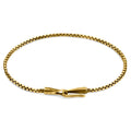 Lateen Sail 9ct Yellow Gold Chain SKINNY Bracelet