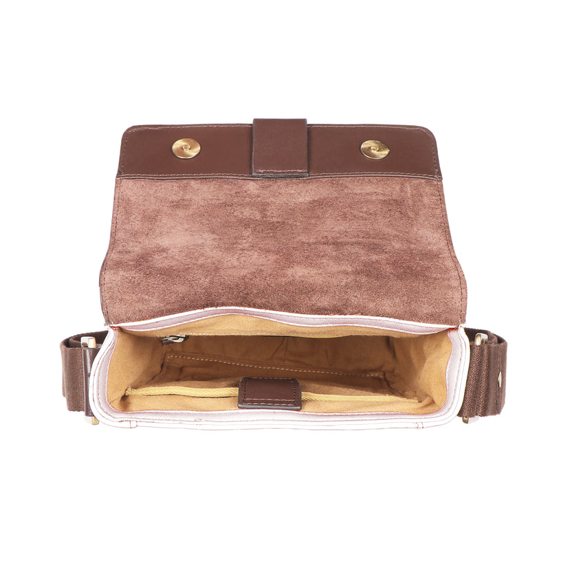 Aiden Torebka typu crossbody z prawdziwej skóry – męska/damska listonoszka / torba podróżna / torba na iPada 10,5"