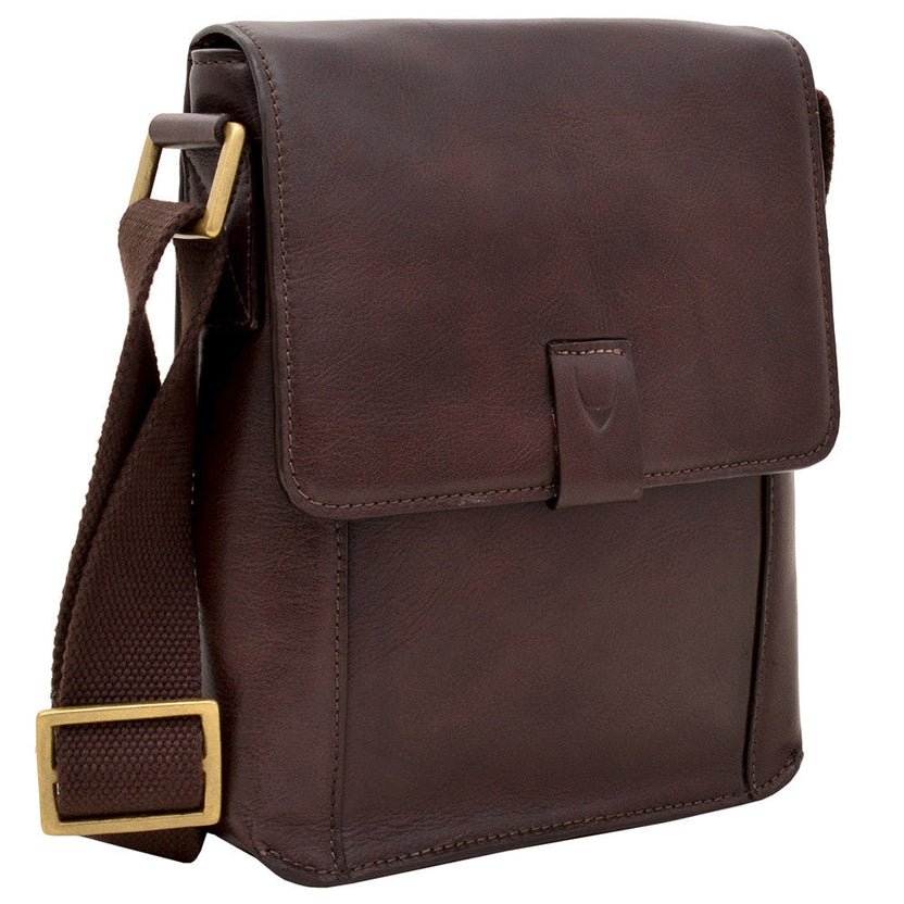 Aiden Torebka typu crossbody z prawdziwej skóry – męska/damska listonoszka / torba podróżna / torba na iPada 10,5"