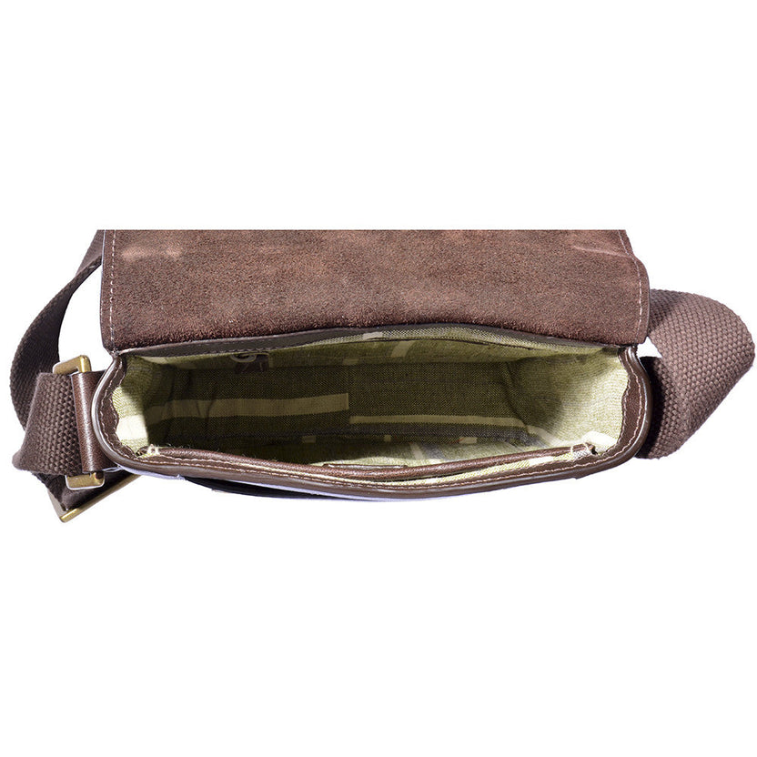 Aiden Torebka typu crossbody z prawdziwej skóry – męska/damska listonoszka / torba podróżna / torba na iPada 10,5"
