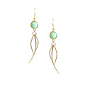 Pendientes colgantes de amazonita