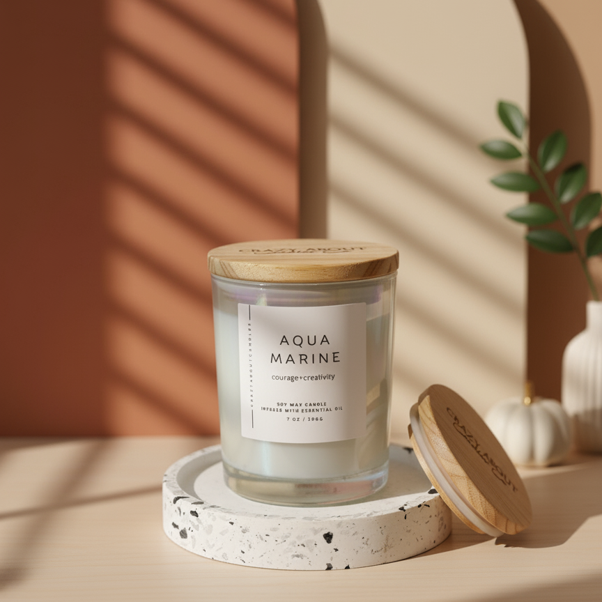 Energy Crystal Soy Candle | Choose Your Stone & Scent