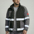 Work Jacket – Reflective Stripes, Badge Pocket & Utility Storage – Bauskydd [B232]