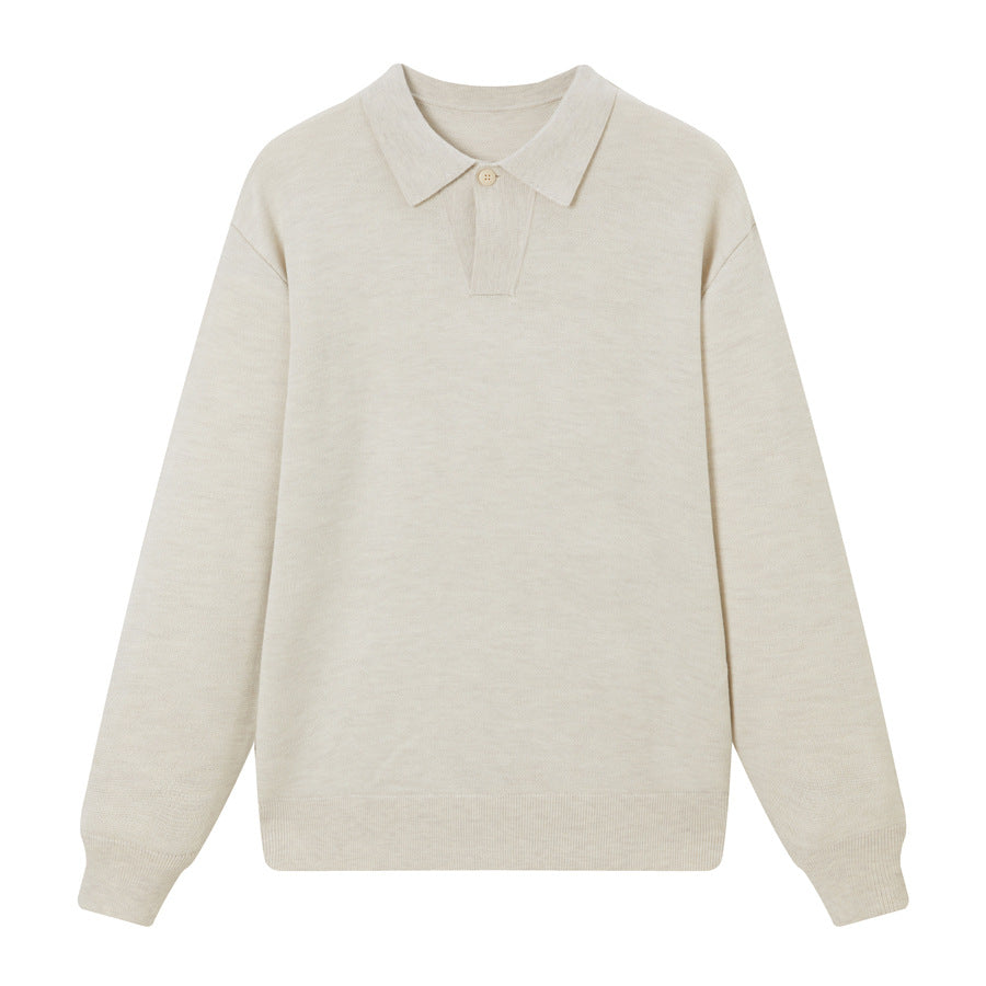 Men's collar sweater