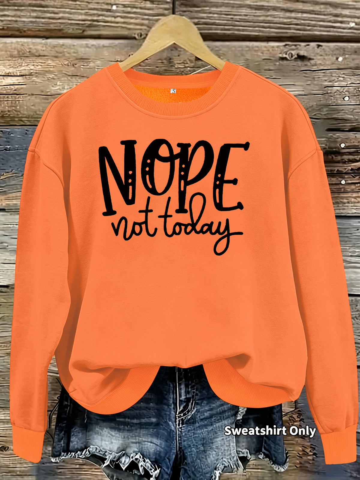 Loose velvet sweatshirt