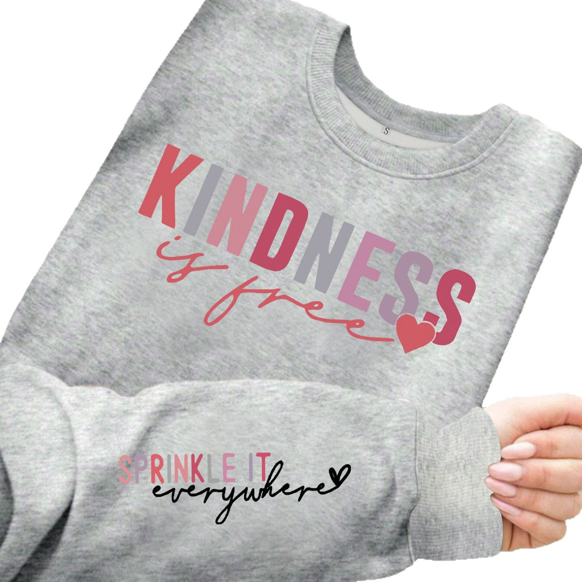 Loose velvet sweatshirt