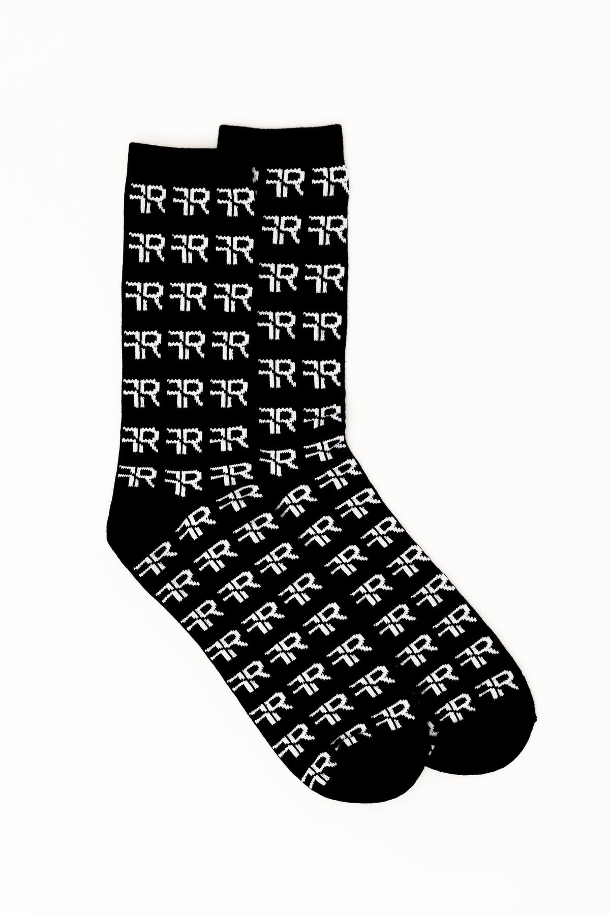 Jacquard Knitted Crew Socks