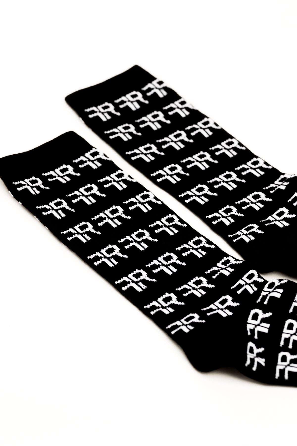 Jacquard Knitted Crew Socks