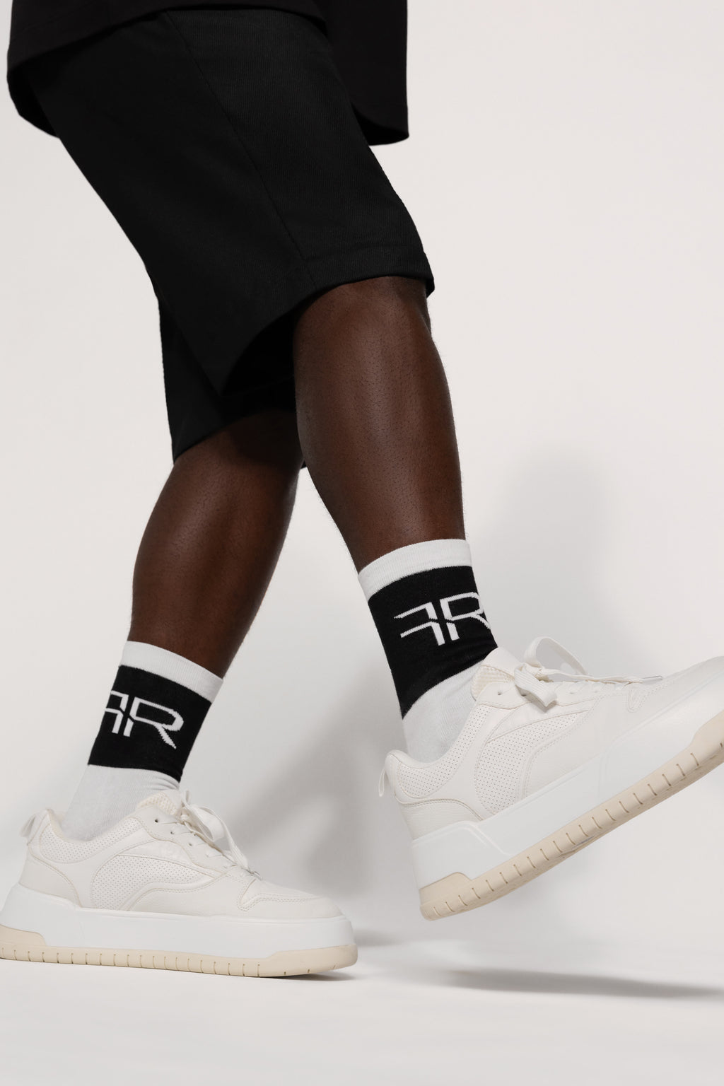 Jacquard Knitted Crew Socks