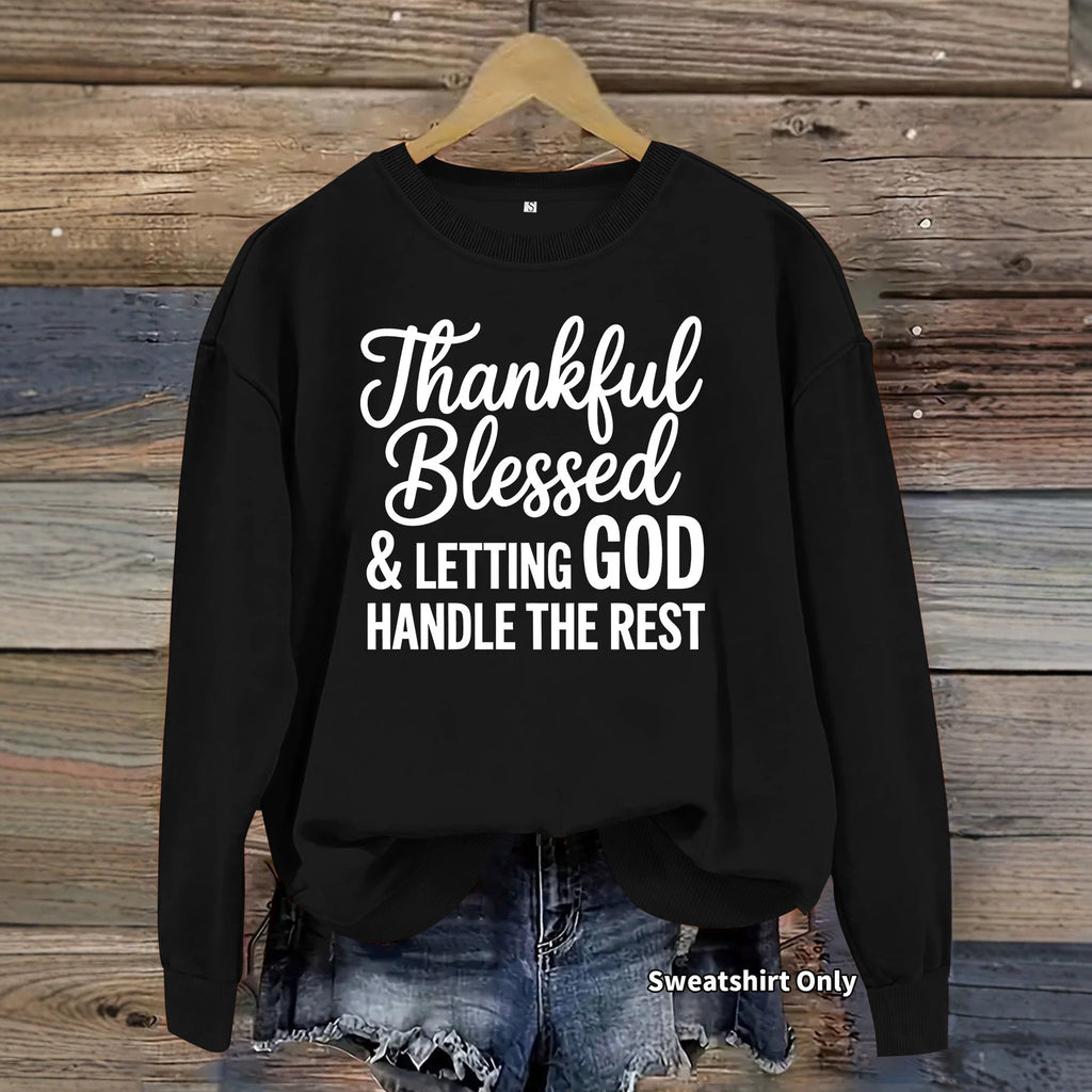 Loose velvet sweatshirt