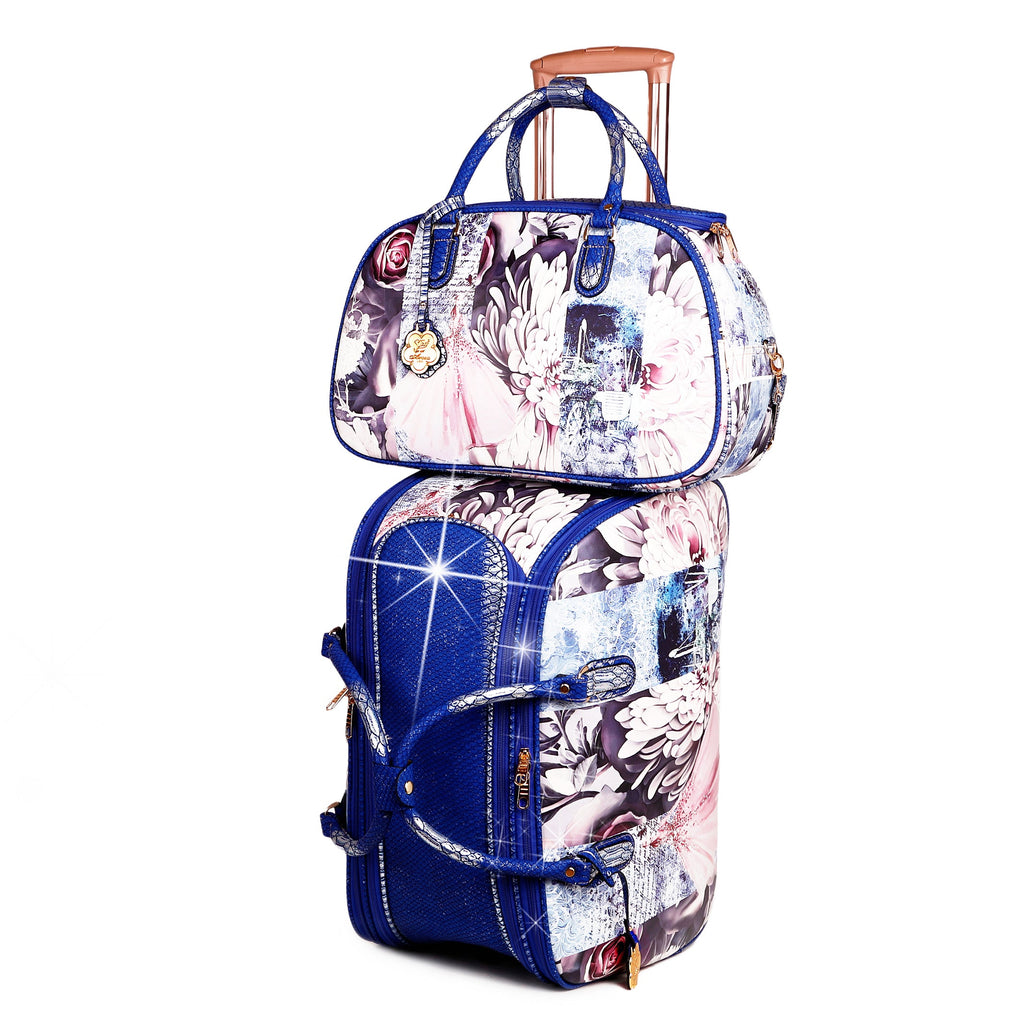 Juego de equipaje de 2 piezas Arosa con estampado floral de lujo