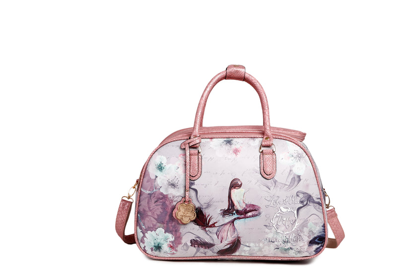 Arosa Elegant Floral Wheeled Travel Set[2pcs Duffel Bag]