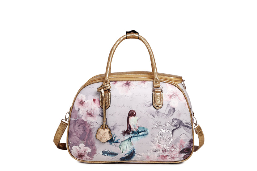 Arosa Elegant Floral Wheeled Travel Set[2pcs Duffel Bag]