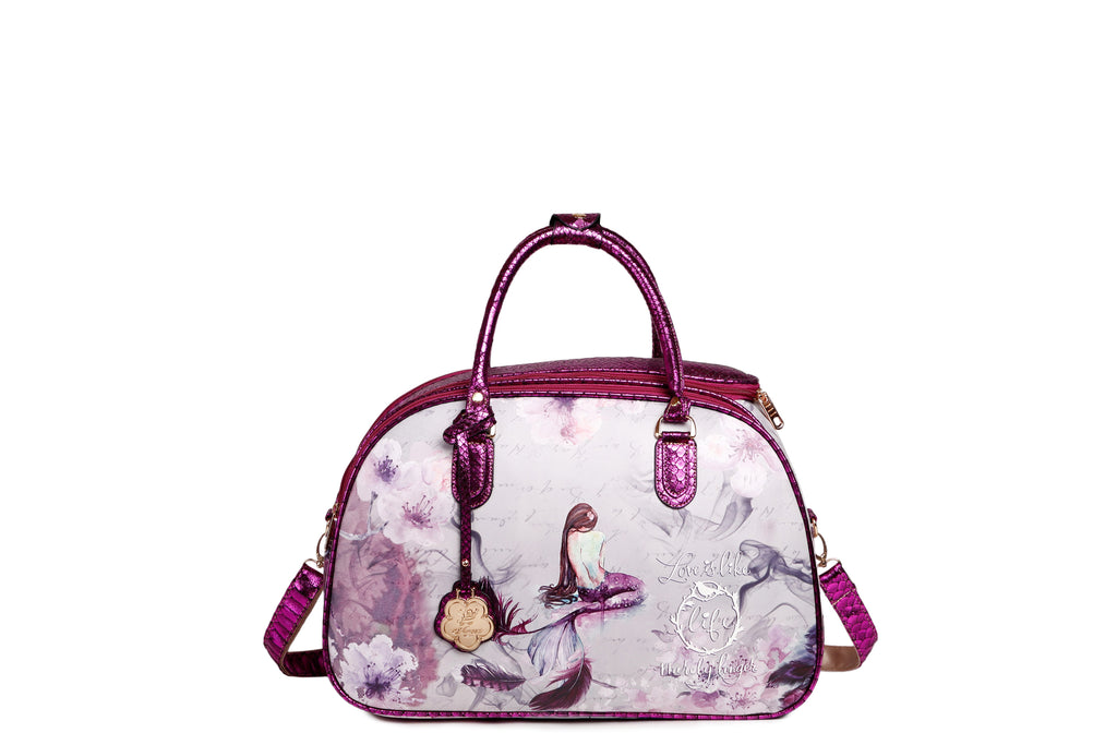 Princess Mera 3PC Set | Rolling Duffel Bag Set + Wallet[BCD6988-6977-Wa]