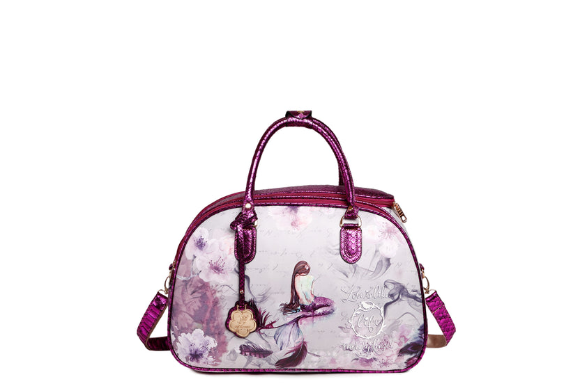 Princess Mera 3PC Set | Rolling Duffel Bag Set + Wallet[BCD6988-6977-Wa]