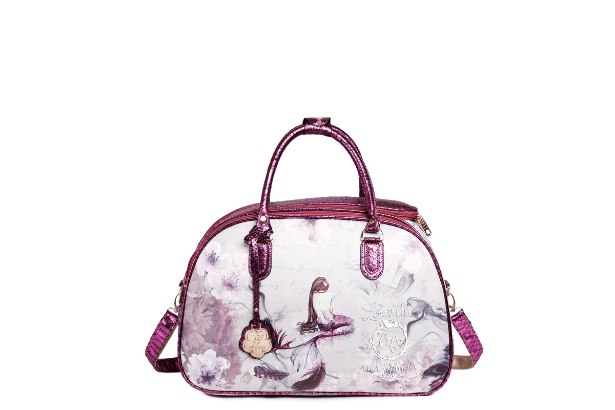 Arosa Elegant Floral Wheeled Travel Set[2pcs Duffel Bag]