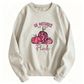 Round neck printed hoodie