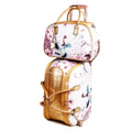 Arosa Elegant Floral Wheeled Travel Set[2pcs Duffel Bag]