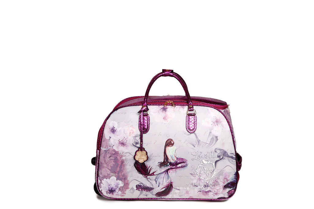 Princess Mera 3PC Set | Rolling Duffel Bag Set + Wallet[BCD6988-6977-Wa]