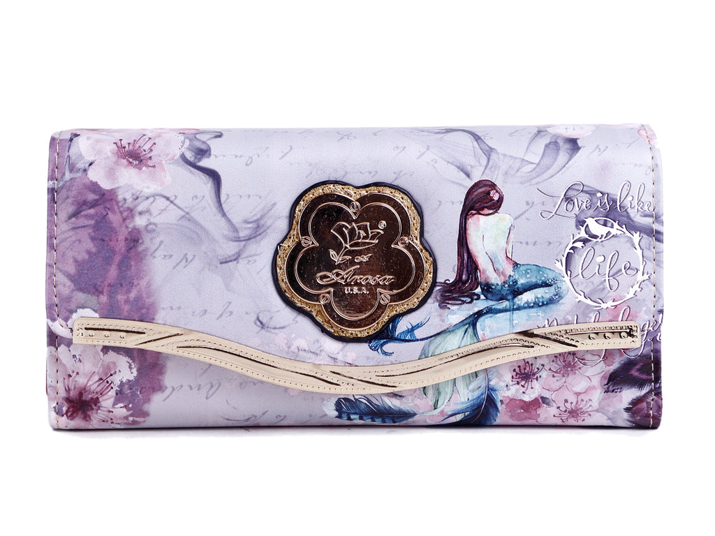 Princess Mera 3PC Set | Rolling Duffel Bag Set + Wallet[BCD6988-6977-Wa]