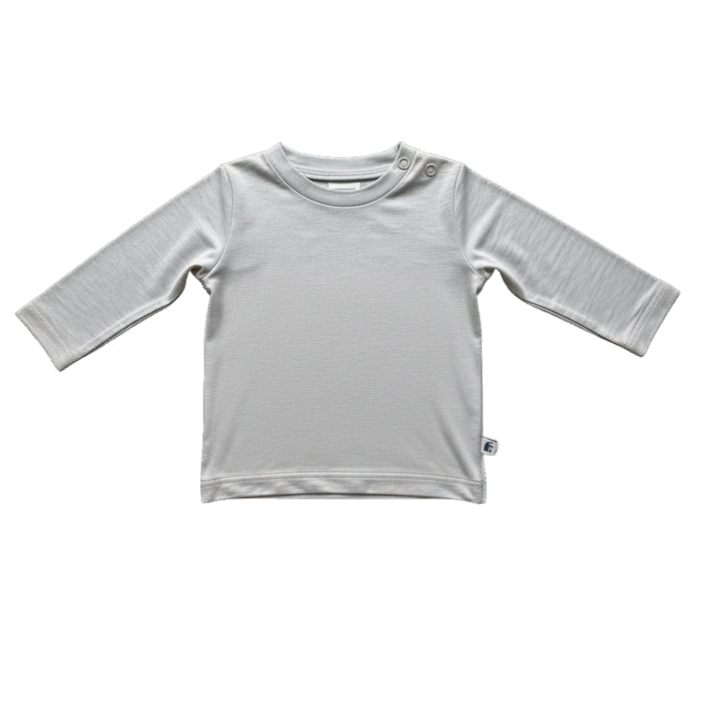 Conjunto de pijama de bambú premium para bebé: camiseta y leggings GRIS