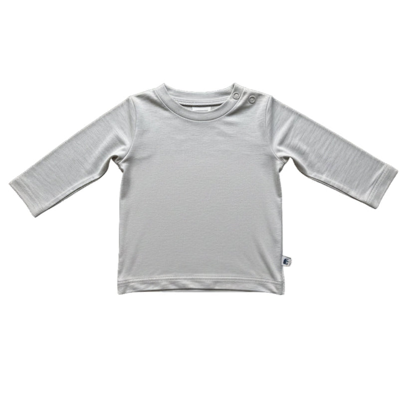 Premium Baby-Schlafanzug-Set aus Bambus: T-Shirt & Leggings GRAU