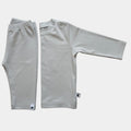 Conjunto de pijama de bambú premium para bebé: camiseta y leggings GRIS