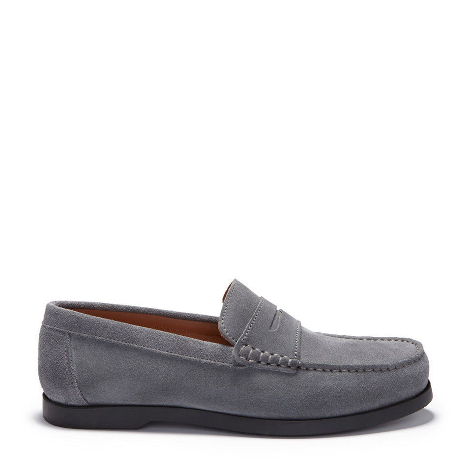 Mocasines Náuticos, Ante Gris Pizarra