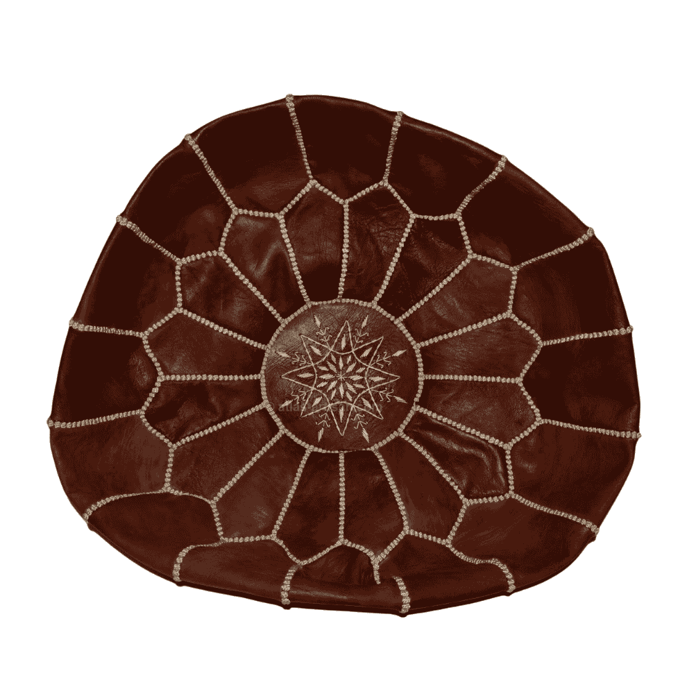 Leather Poufs Lamarocana