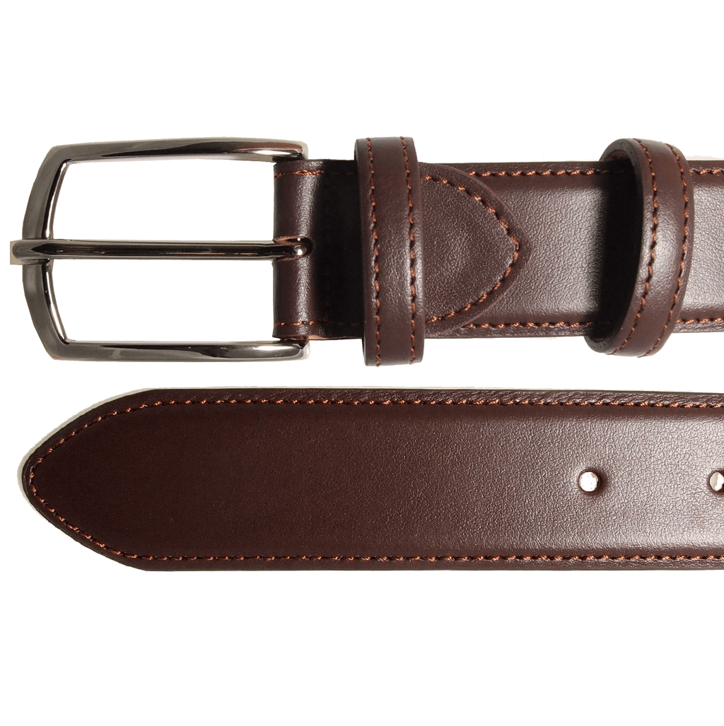 34 Mm Sartorial Buffed Leather Belt Brown