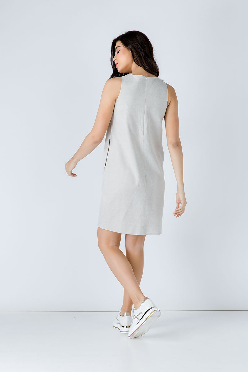 Linen Sleeveless Sack Dress