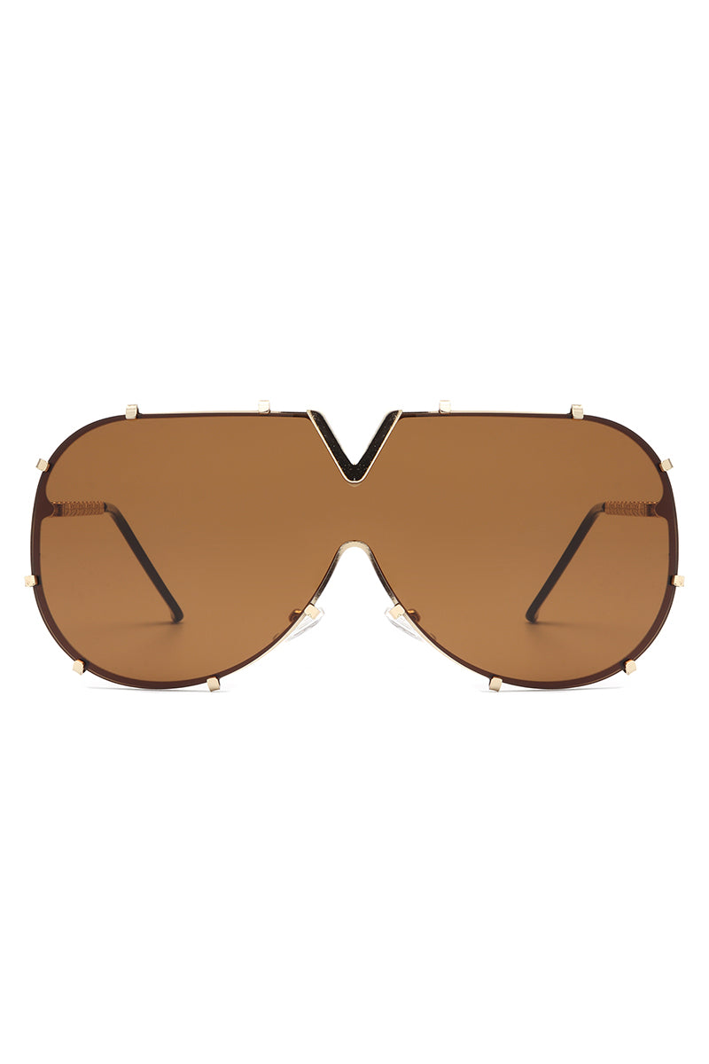 Dazzle – Luxuriöse Oversize-Fliegerbrille