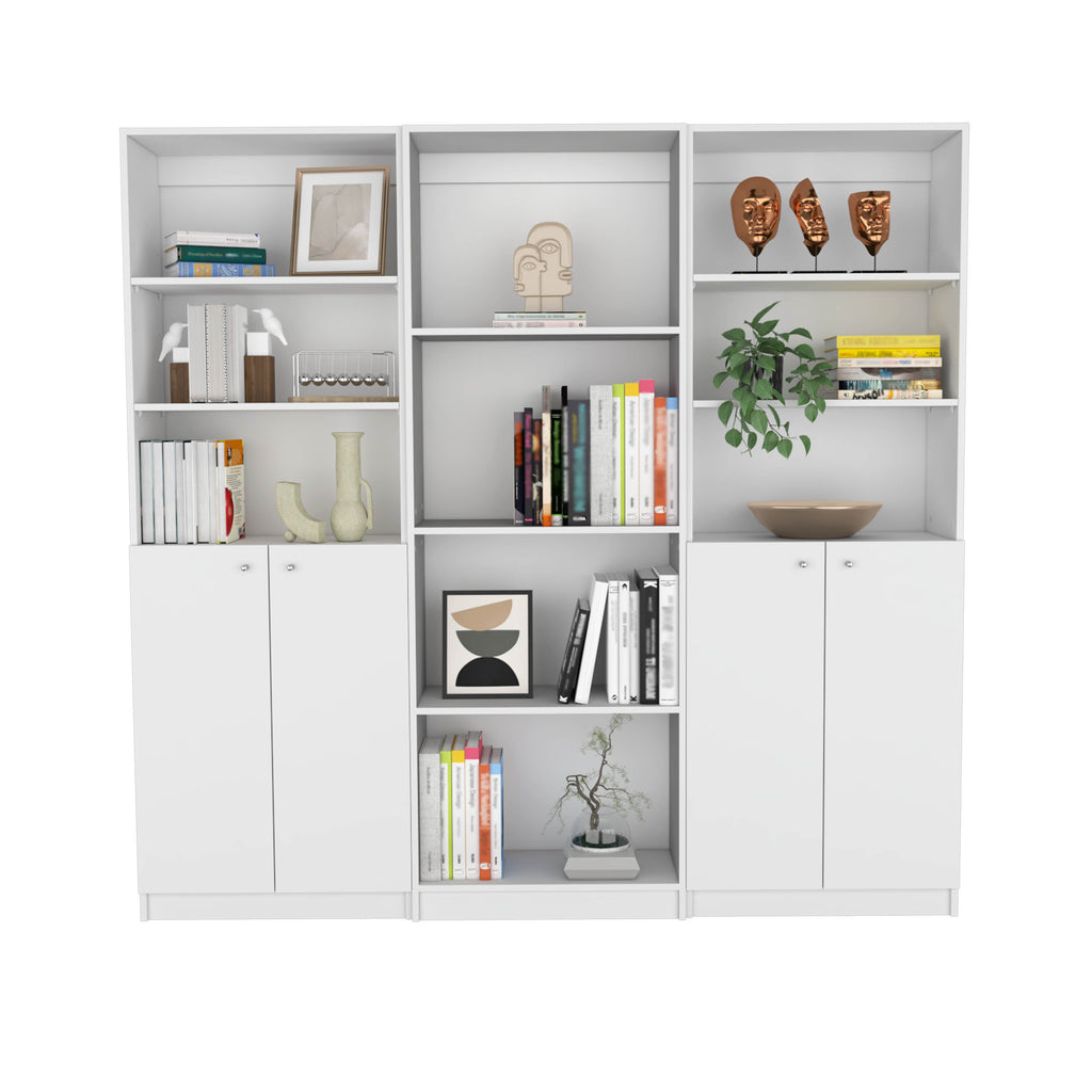 Emery 3 Piece Living Room Set, White