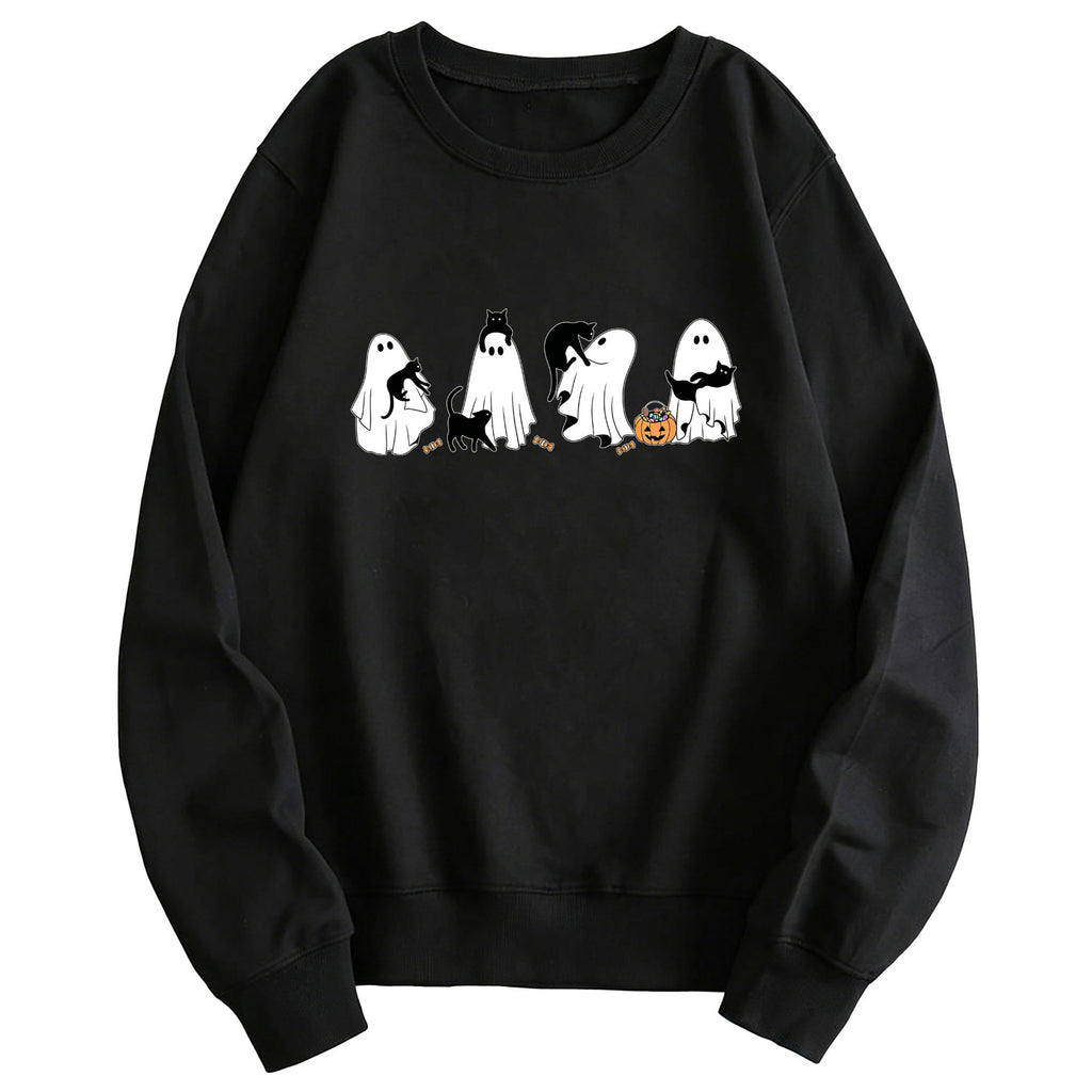 Ghost Cat-hoodie