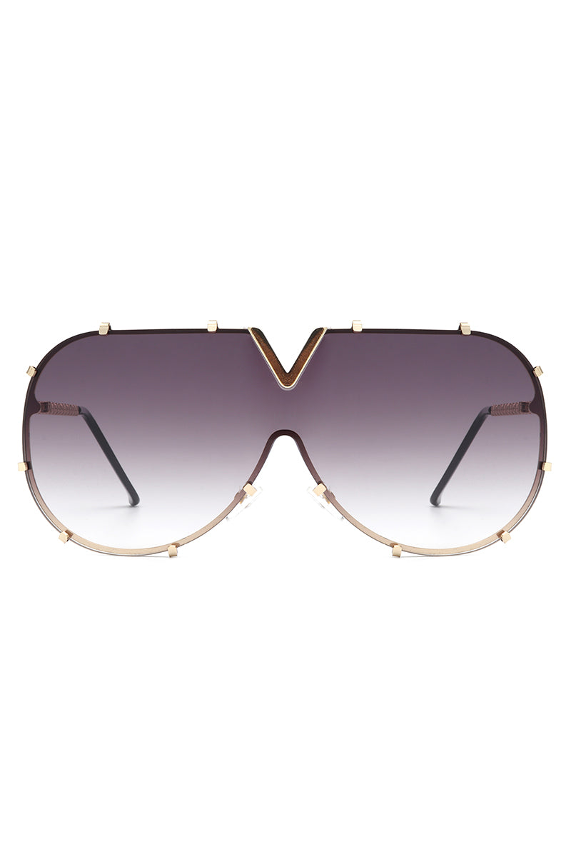 Dazzle – Luxuriöse Oversize-Fliegerbrille